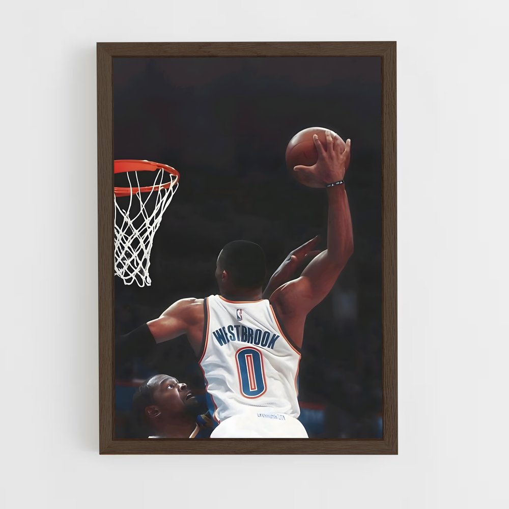 Poster Russell Westbrook Basket Ligne épurée – affiche Basketball (vue 5)